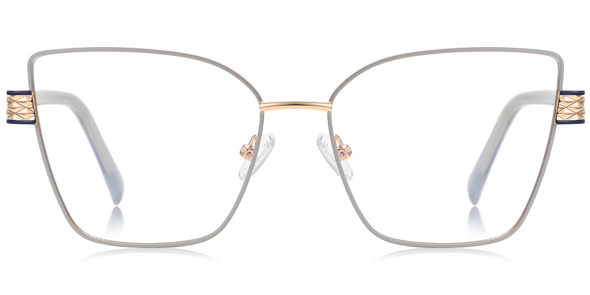 Square Cat Eye Frame grey