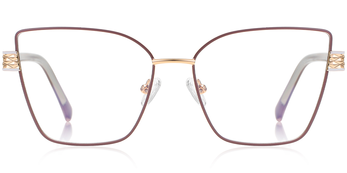 Square Cat Eye Frame pink