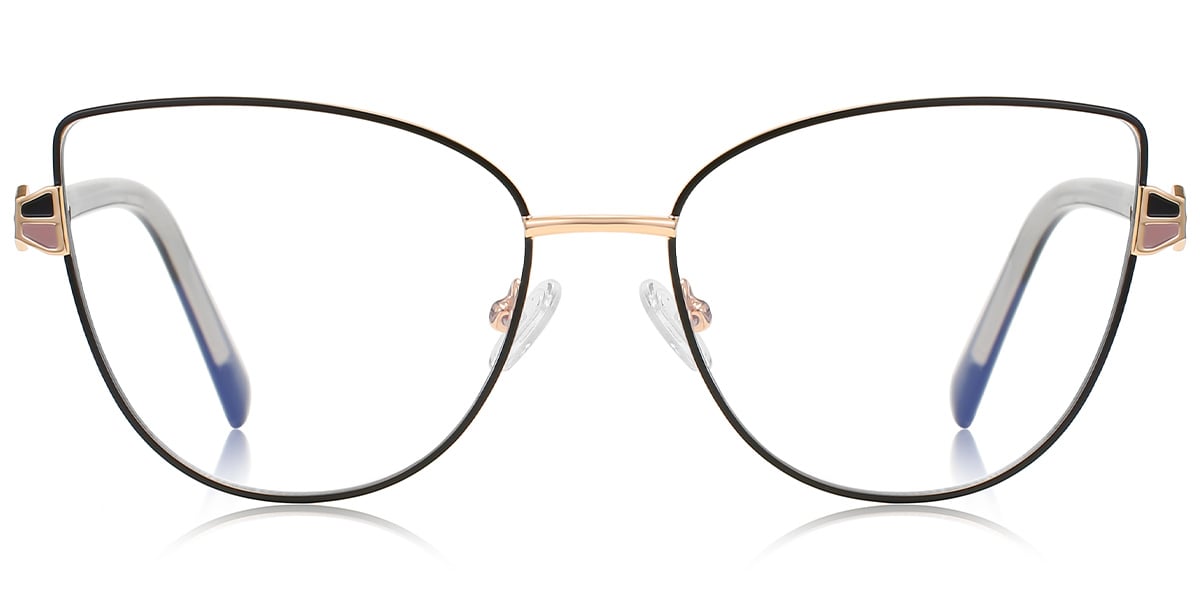 Cat Eye Frame black-gold