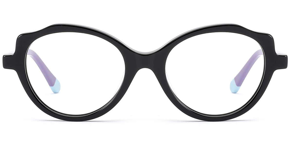 Kid's Acetate Oval Cat Eye Frame 