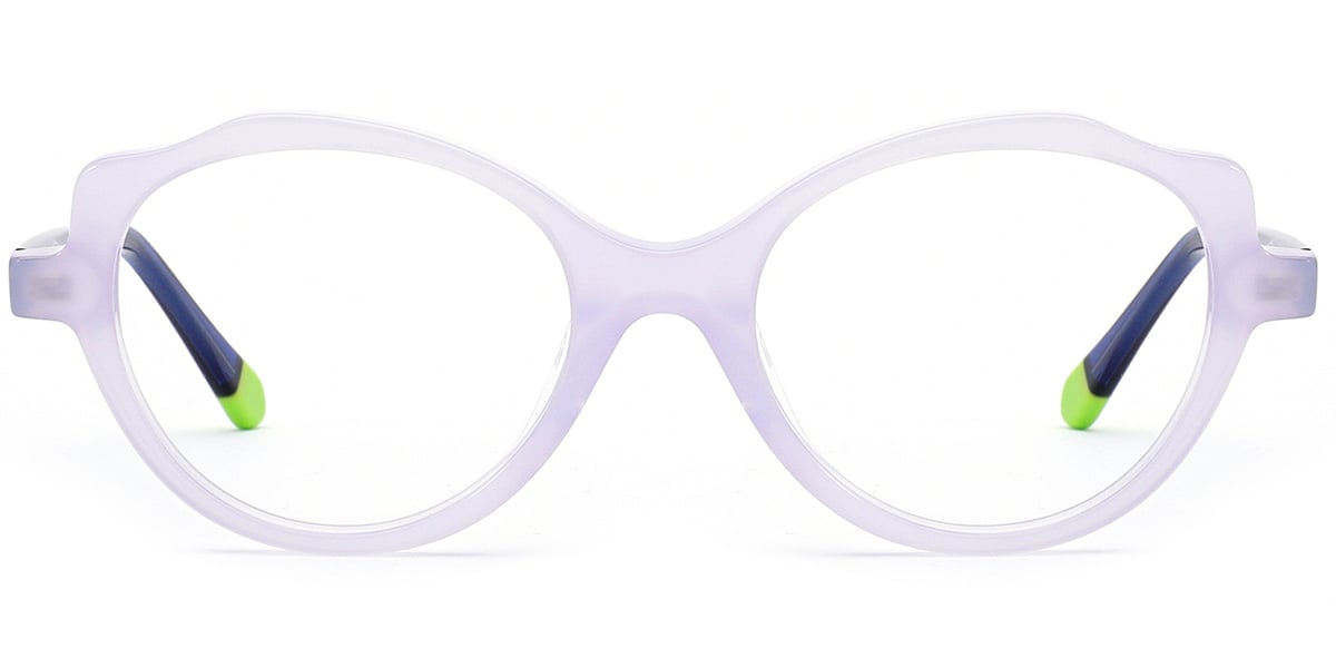 Kid's Acetate Oval Cat Eye Frame white