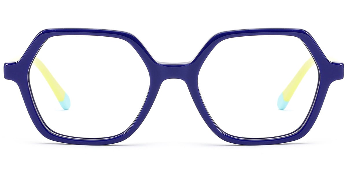 Kid's Acetate Square Frame blue