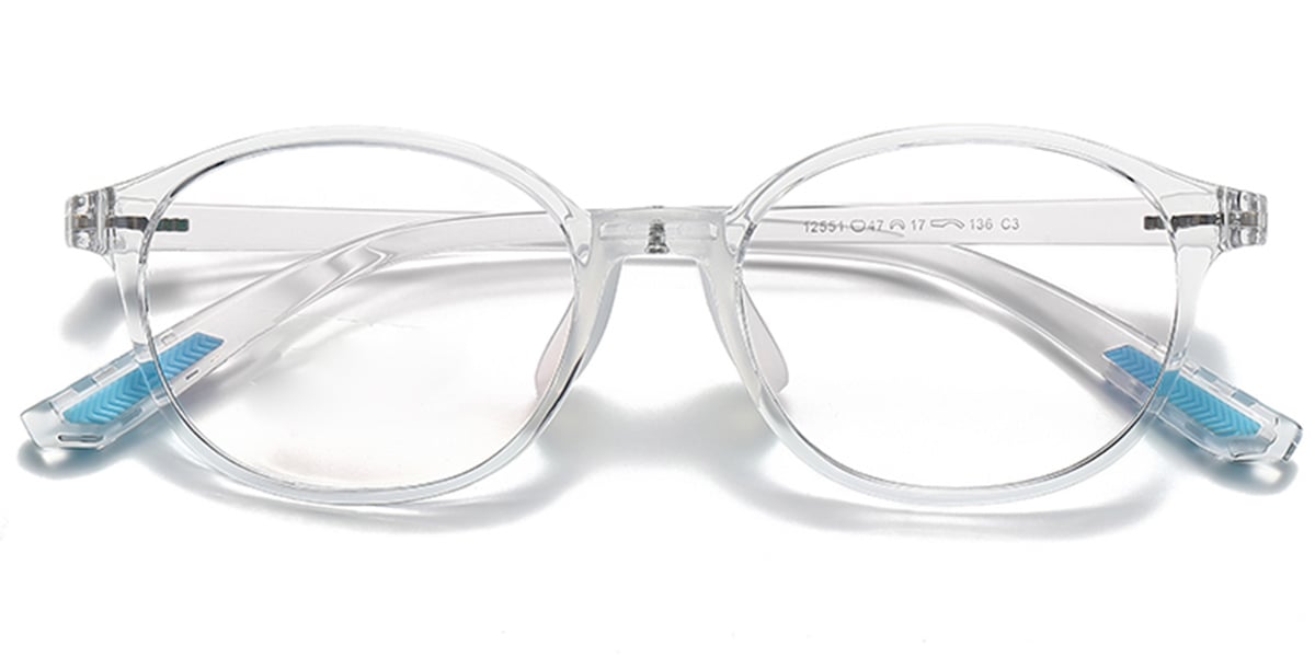 Kid's Oval Frame translucent-blue