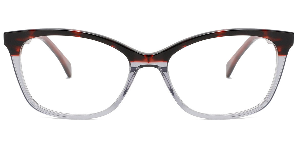 Acetate Rectangle Frame pattern-grey