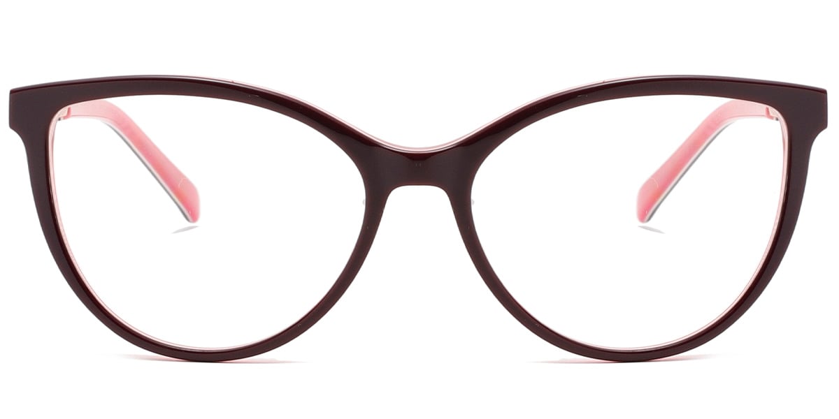 Acetate Cat Eye Frame brown