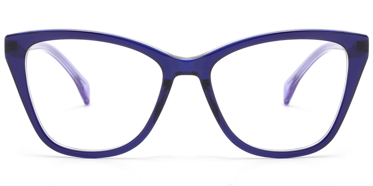 Acetate Cat Eye Frame blue