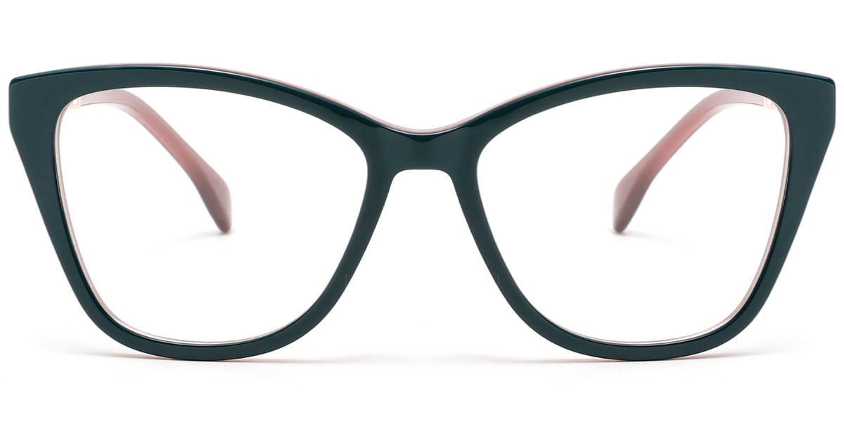 Acetate Cat Eye Frame green