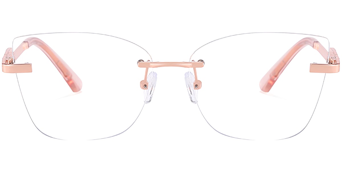 Cat Eye Frame translucent-pink