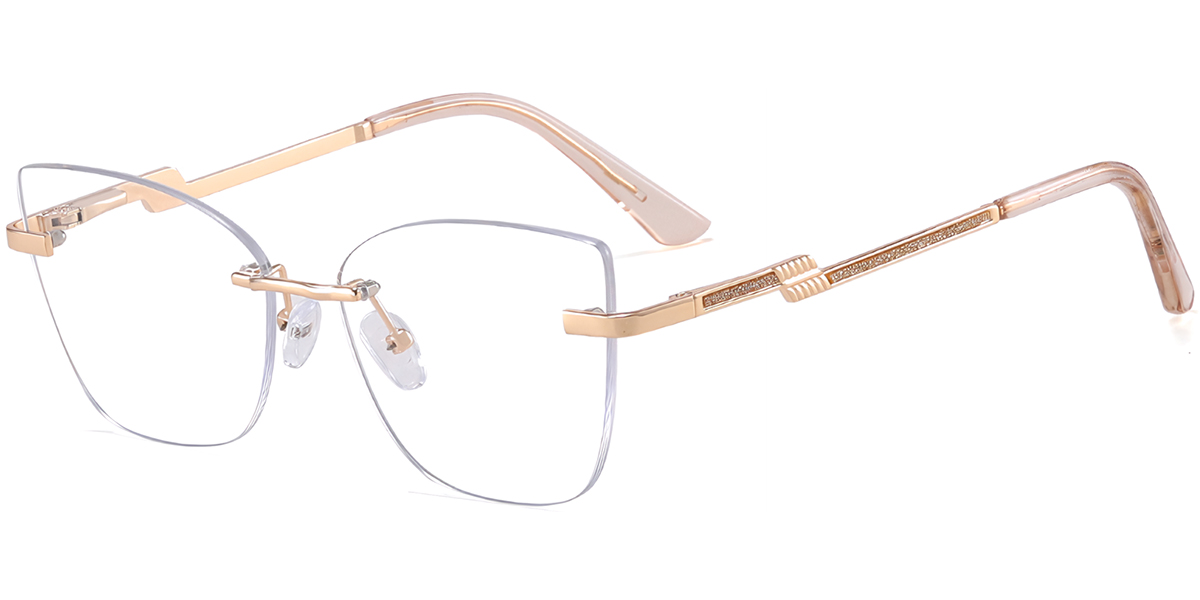 Cat Eye Frame translucent-light_brown