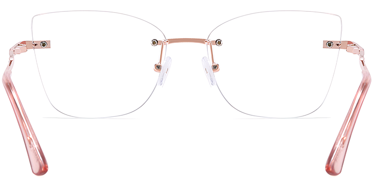 Cat Eye Frame translucent-pink