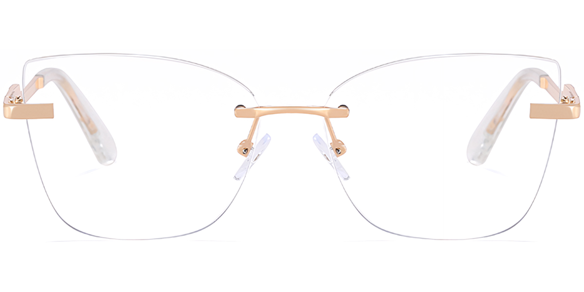 Cat Eye Frame translucent-white