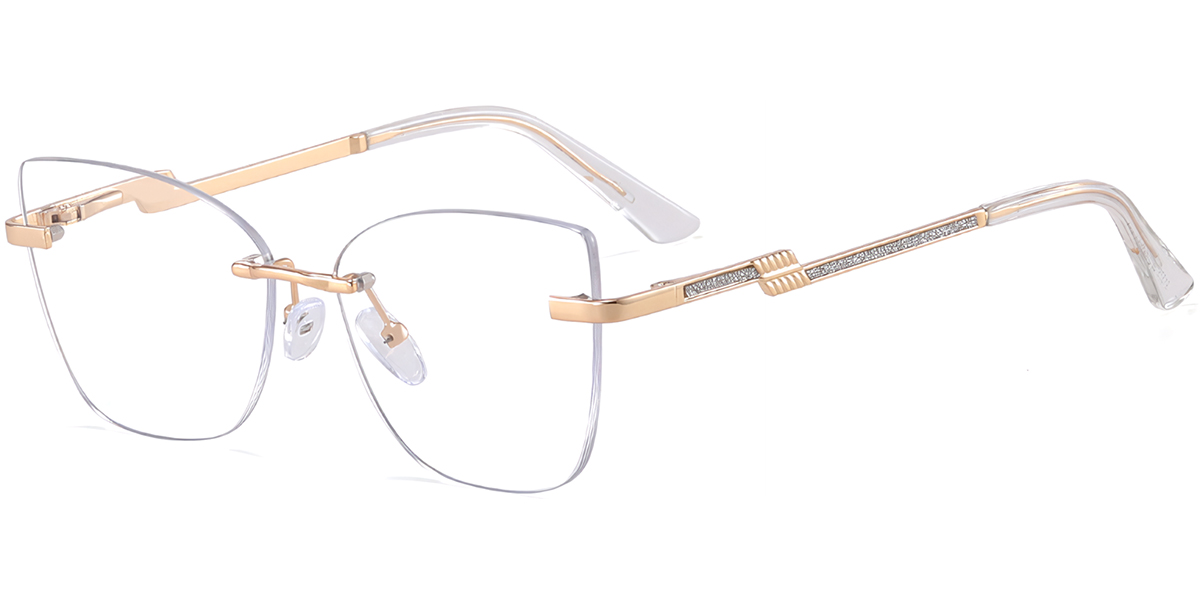 Cat Eye Frame translucent-white