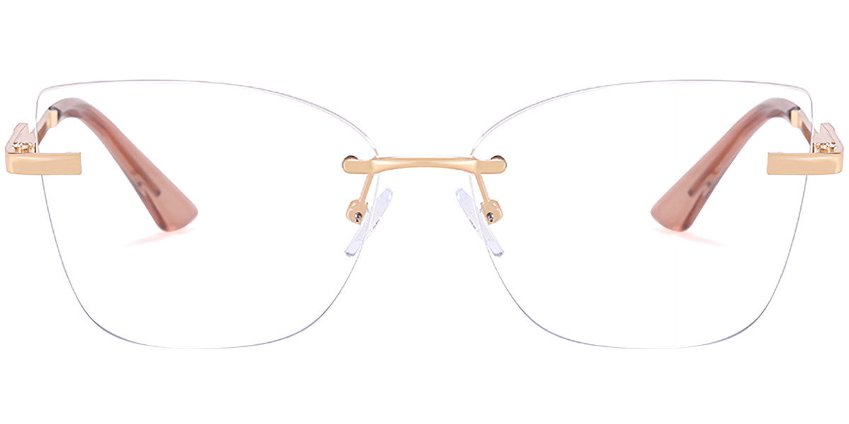 Cat Eye Frame translucent-brown