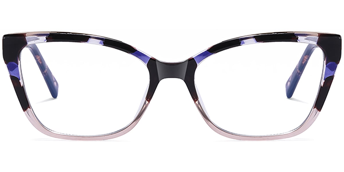 Cat Eye Frame pattern-purple