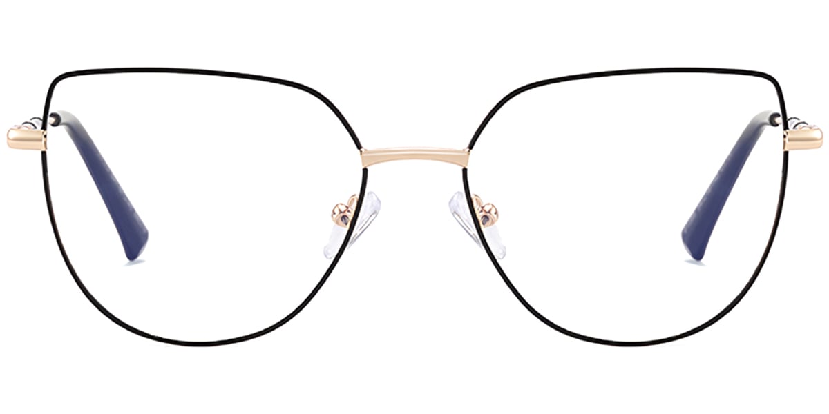 Cat Eye Frame black-gold