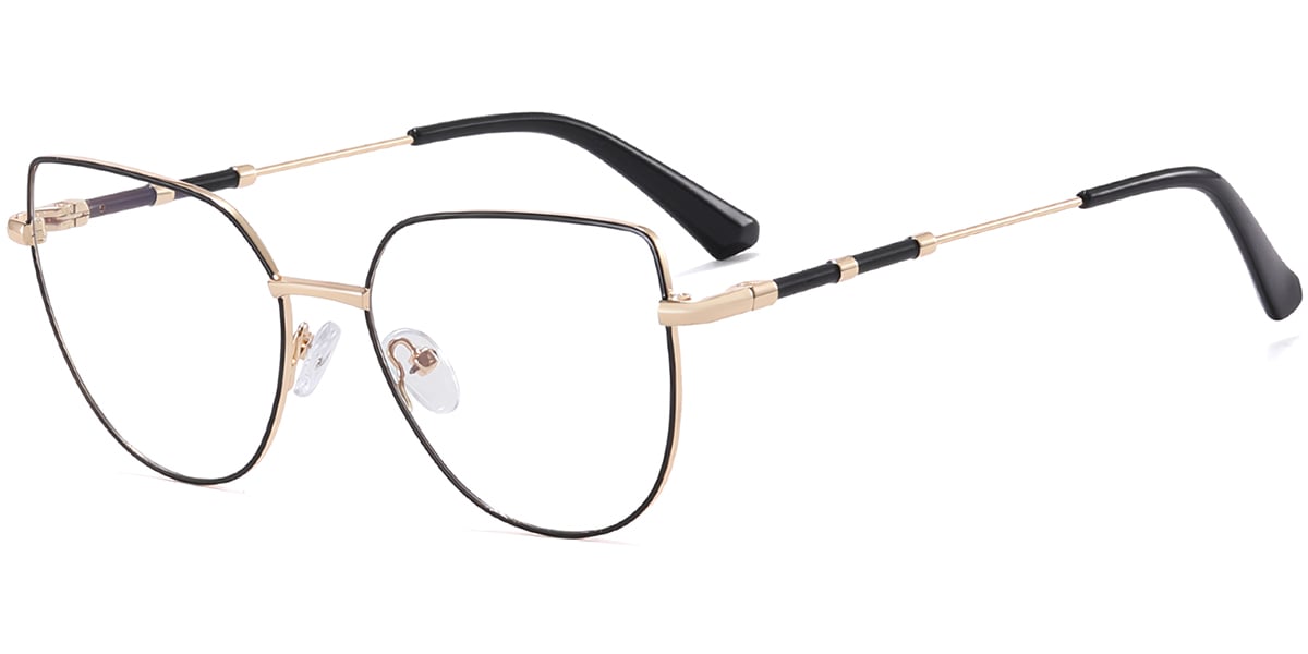 Cat Eye Frame black-gold