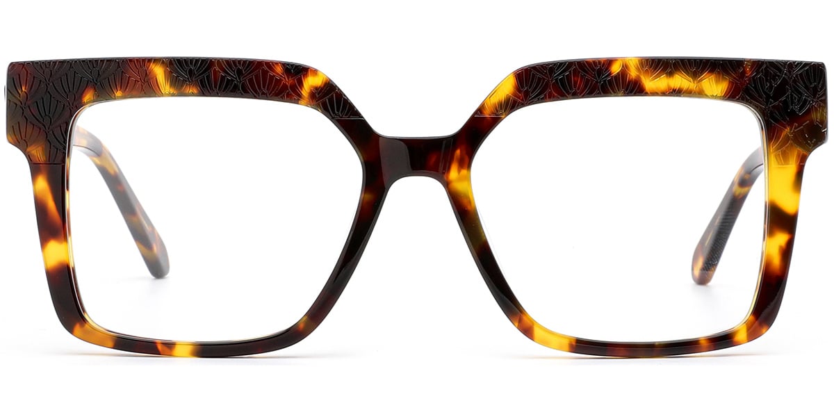 Acetate Square Frame tortoiseshell