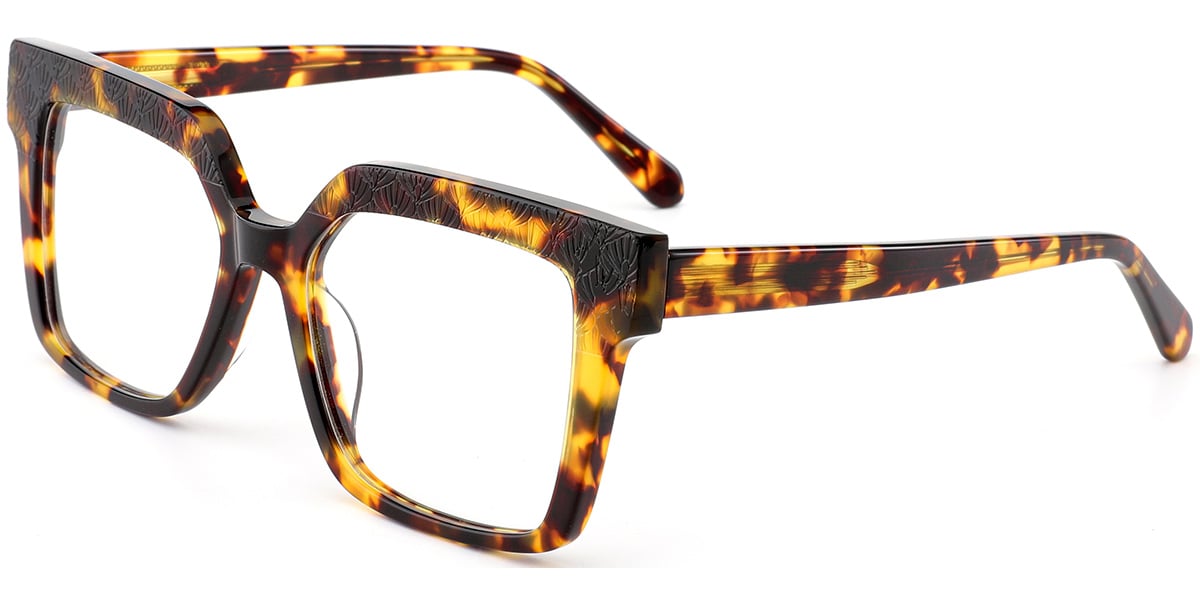 Acetate Square Frame tortoiseshell