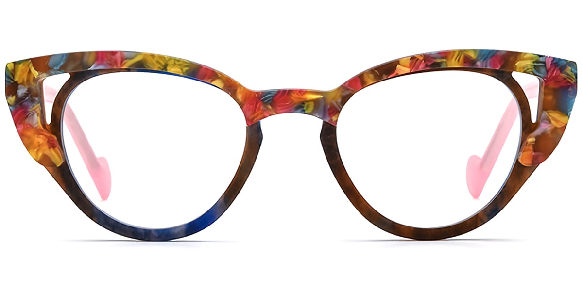 Acetate Cat Eye Frame F7541