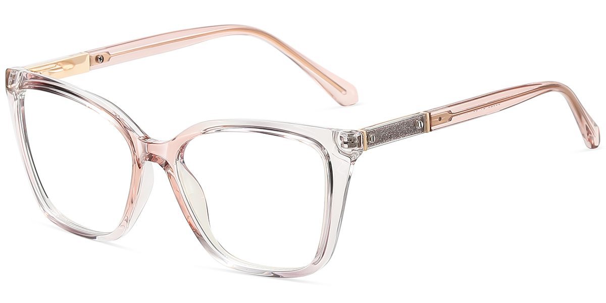 Cat Eye Frame translucent-pink