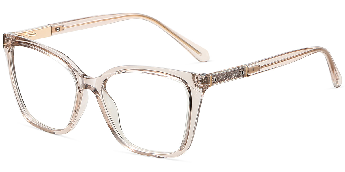 Cat Eye Frame translucent-light_brown