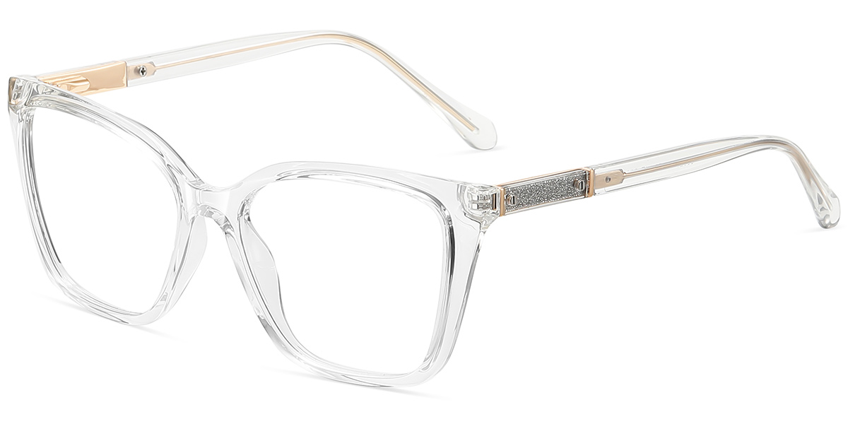 Cat Eye Frame translucent-white