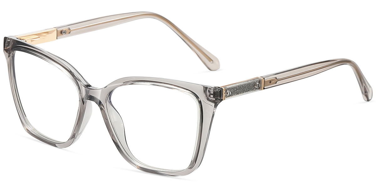 Cat Eye Frame translucent-grey