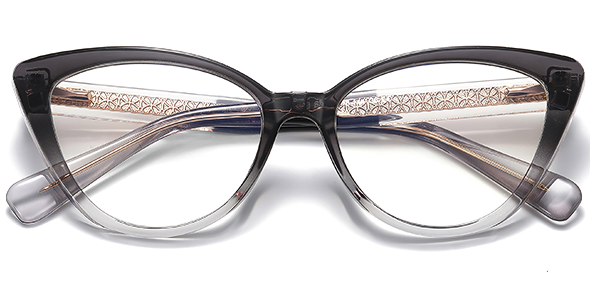 Cat Eye Frame gradient_grey