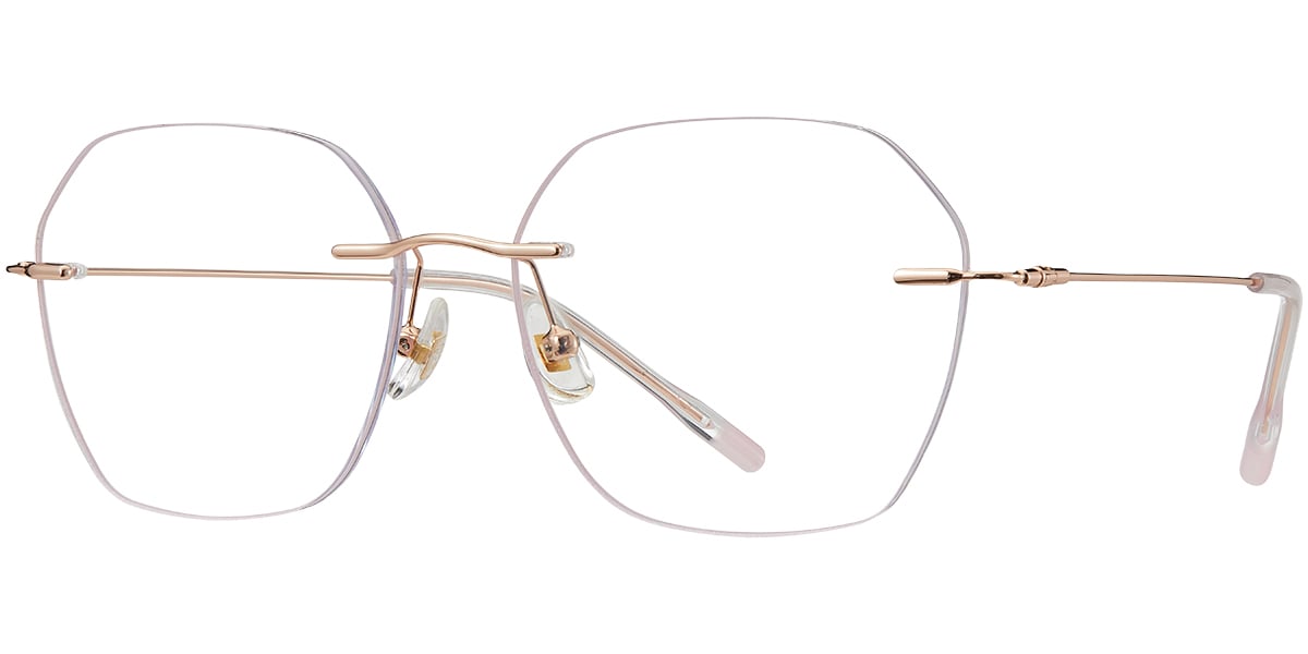 Acetate Square Rimless Frame F7758