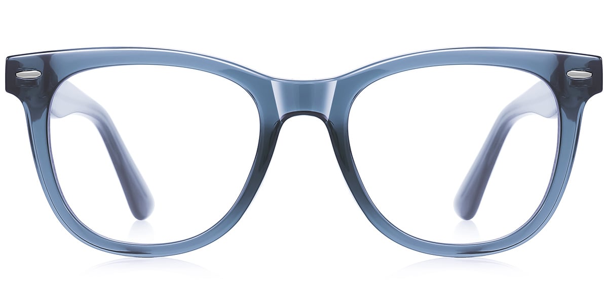Square Frame translucent-blue