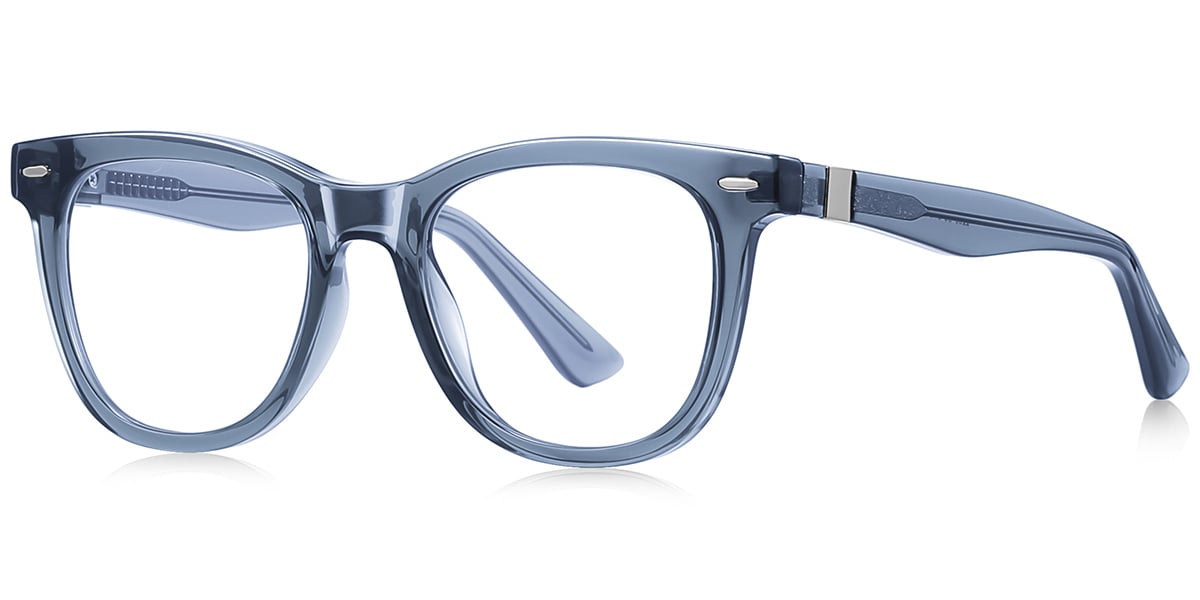 Square Frame translucent-blue
