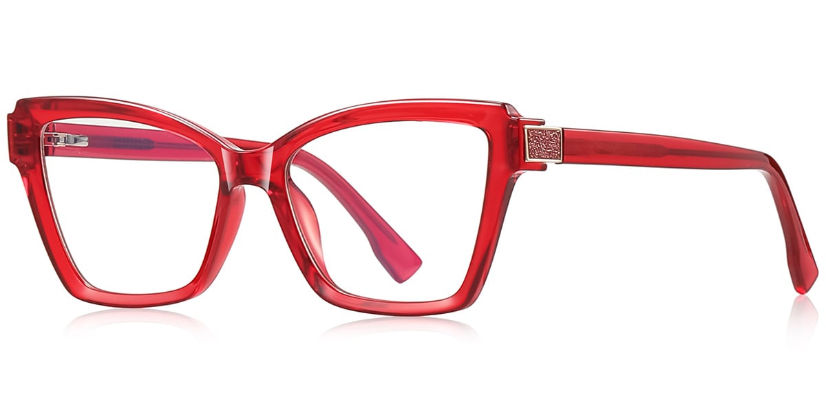 Rectangle Frame translucent-red