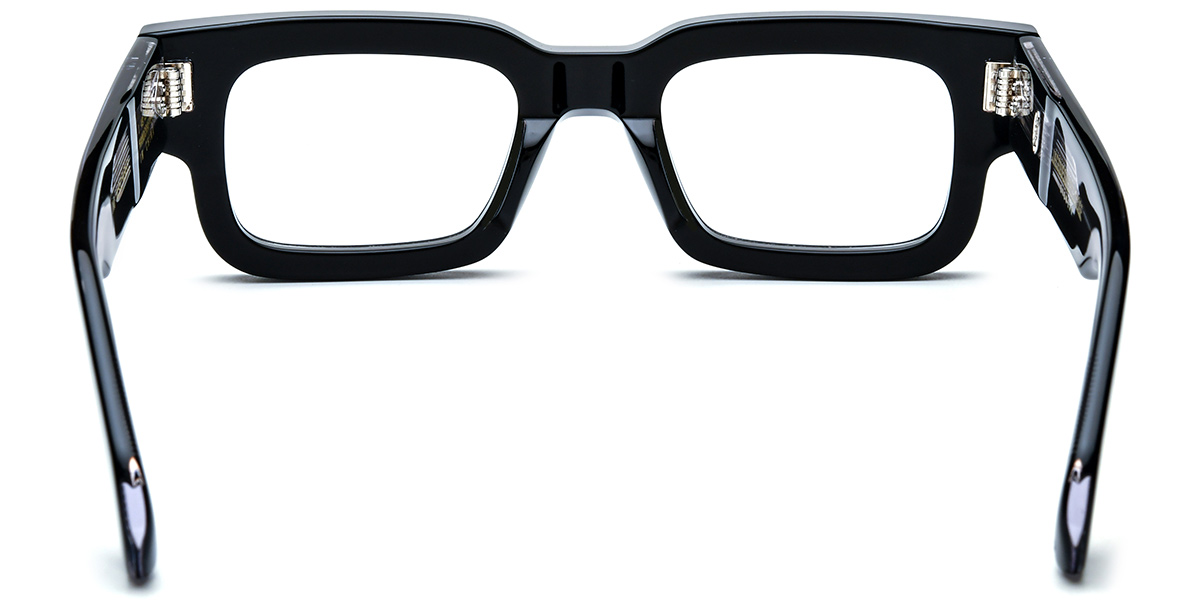 Acetate Rectangle Frame black-silver