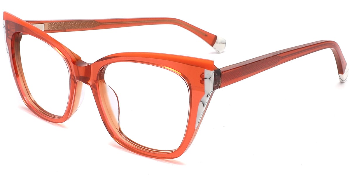 Acetate Cat Eye Frame F8437