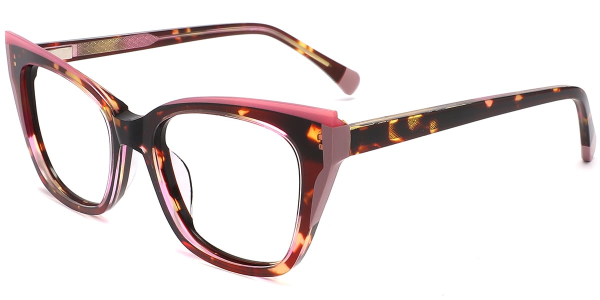 Acetate Cat Eye Frame F8437