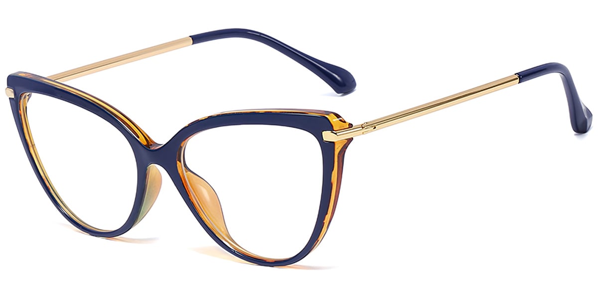 Cat Eye Frame blue