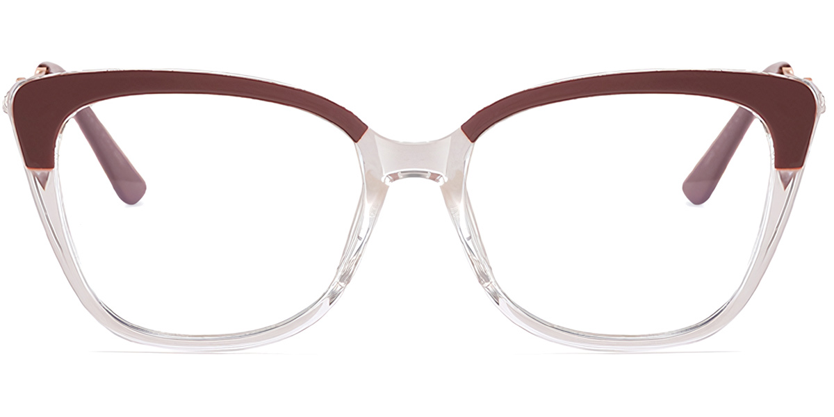 Square Frame pattern-brown