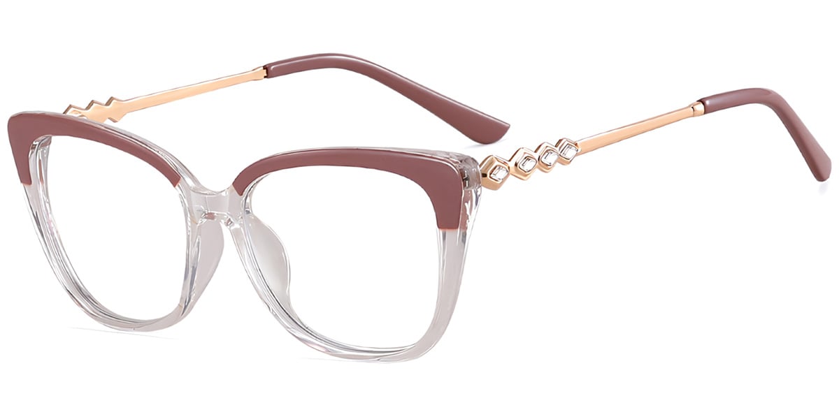 Square Frame pattern-brown