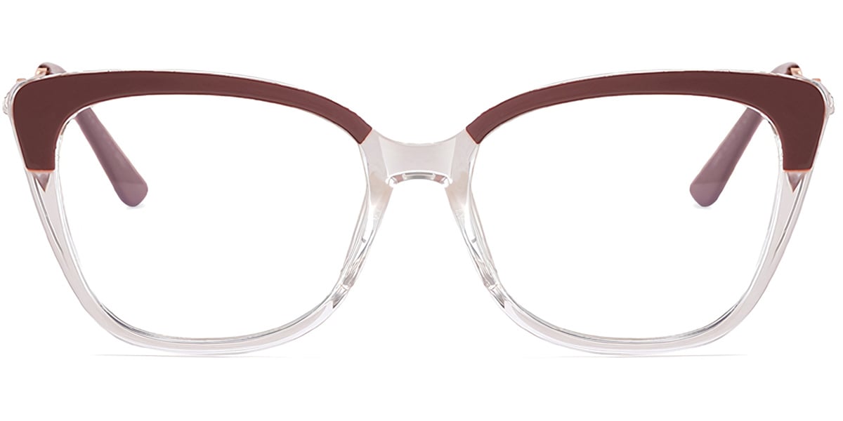 Square Frame pattern-brown