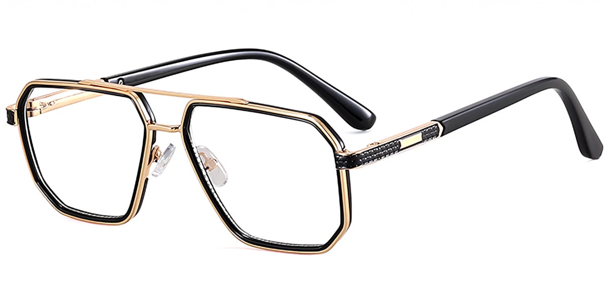 Aviator Frame black-gold