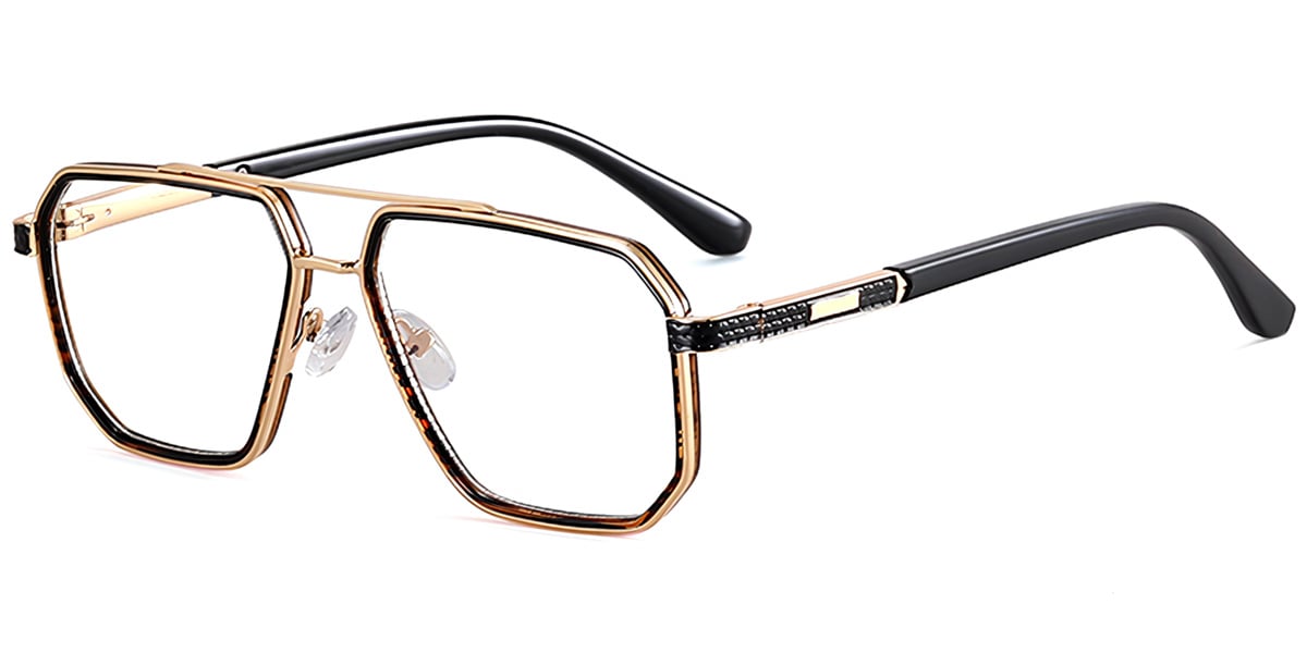 Aviator Frame pattern-black