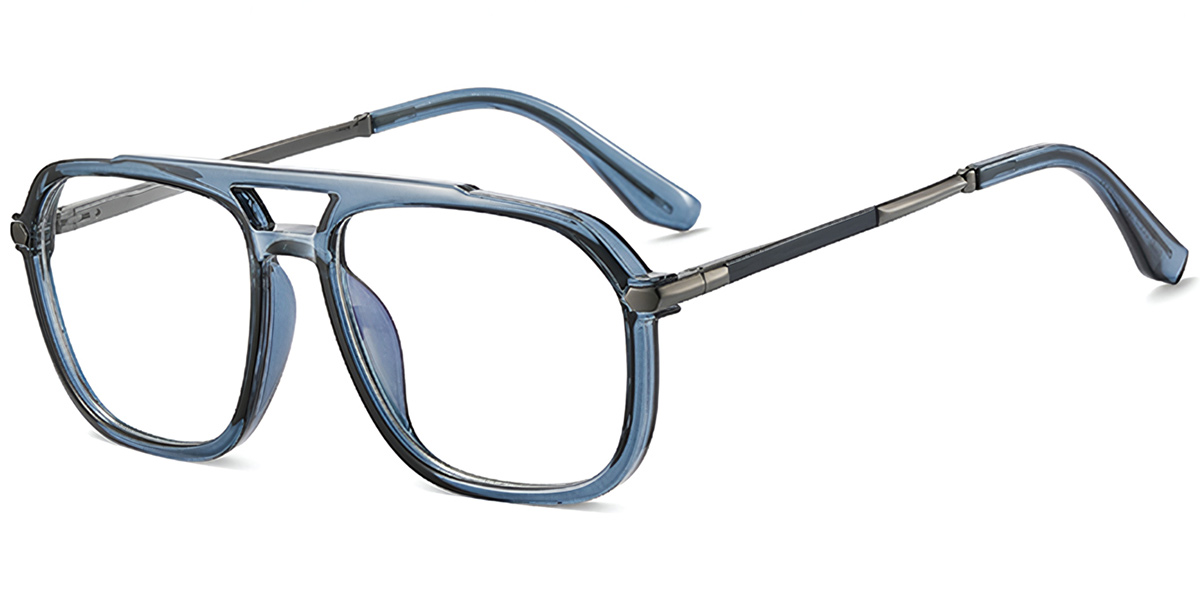 Aviator Frame translucent-blue