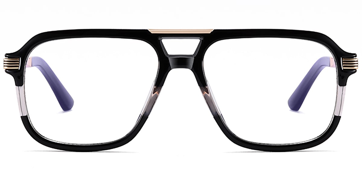 Aviator Frame pattern-black