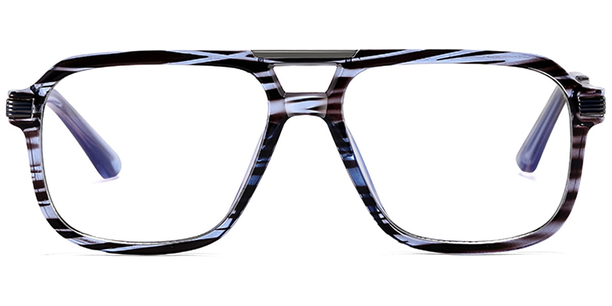Aviator Frame pattern-blue
