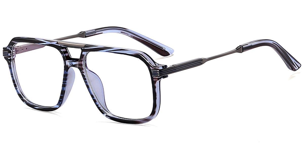 Aviator Frame pattern-blue