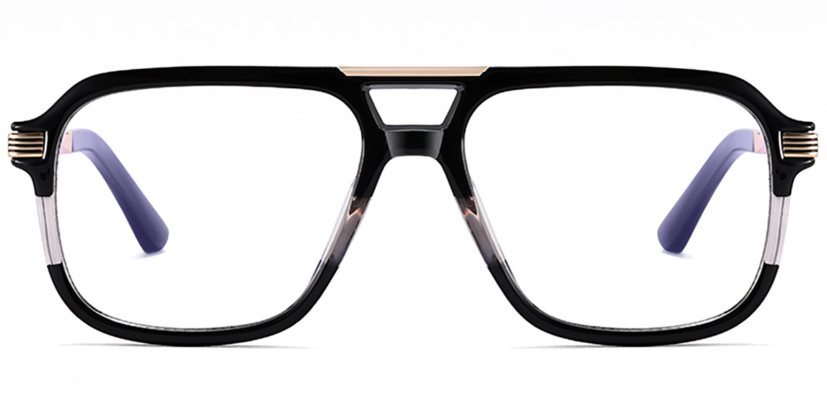 Aviator Frame pattern-black