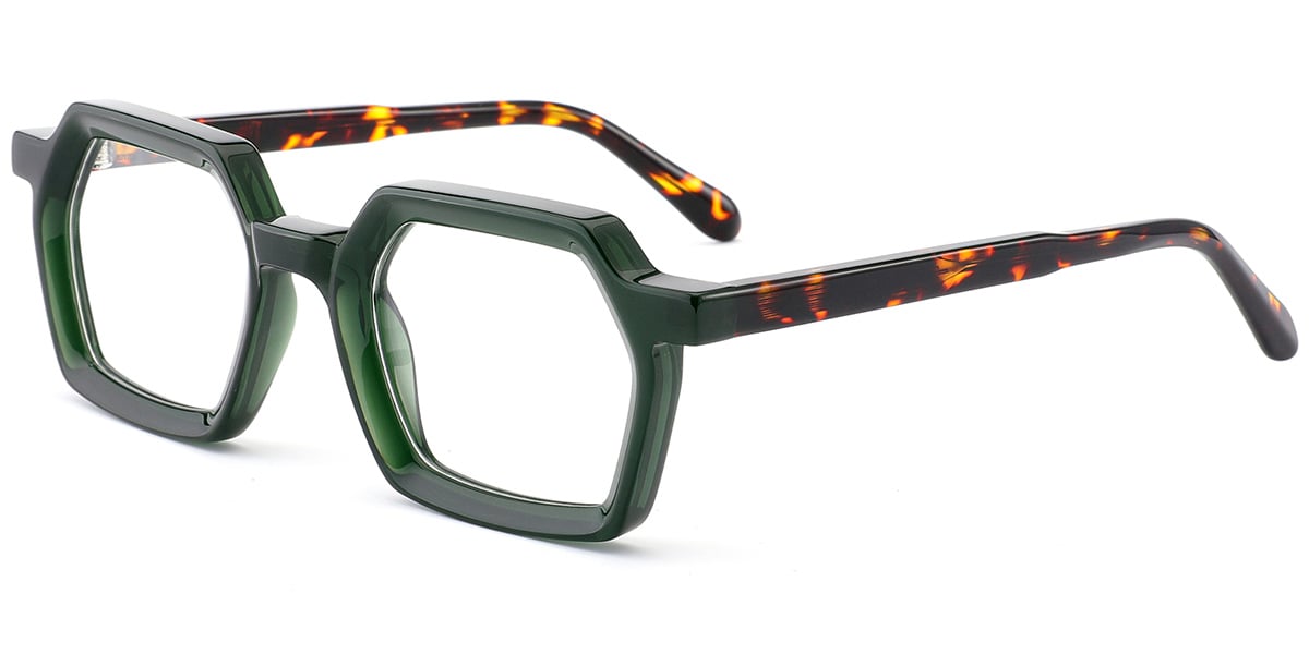 Acetate Square Frame green