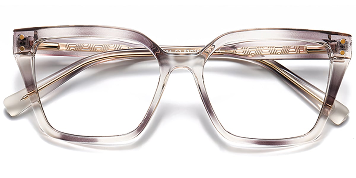 Acetate Square Frame gradient_brown