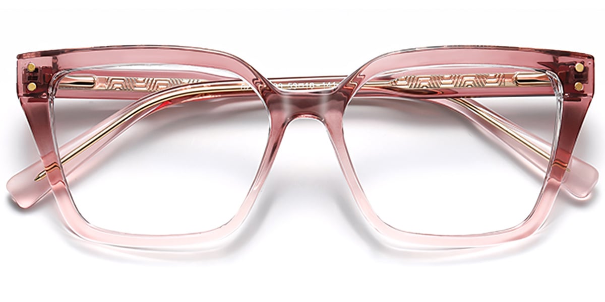 Acetate Square Frame gradient_pink