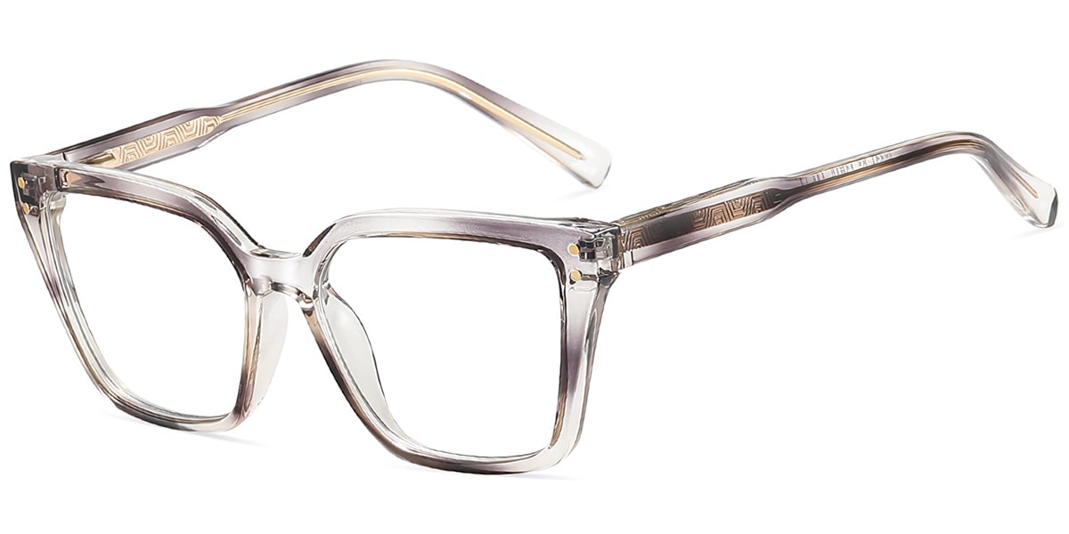 Acetate Square Frame gradient_brown